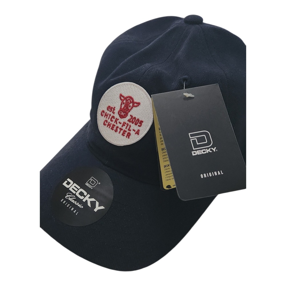 Decky Chick-Fil-A Chester Est 2005 Navy Blue Baseball Cap Hat 112-NVY NEW‎